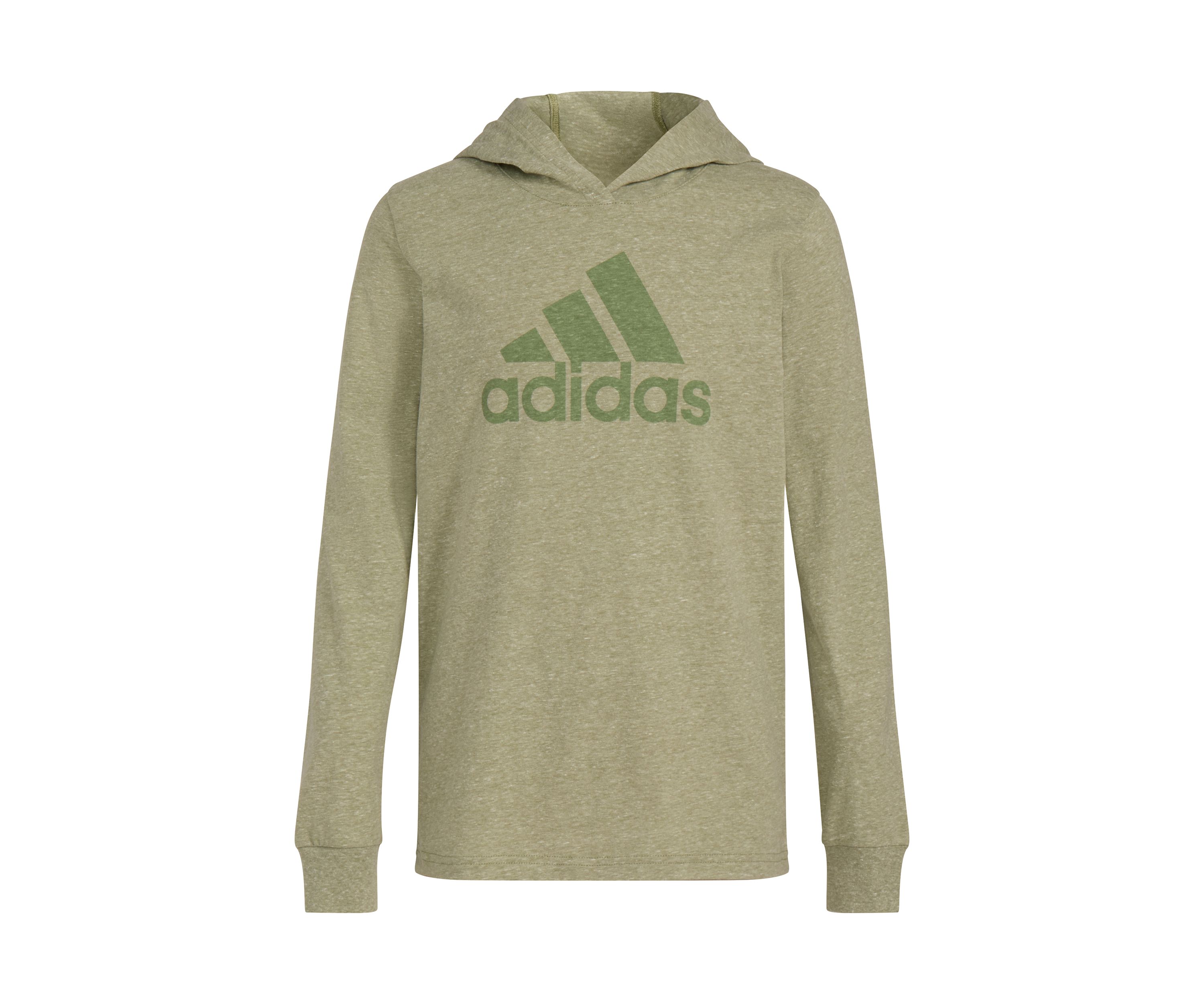 Boys 8-20 Hooded Long Sleeve Heather T-Shirt