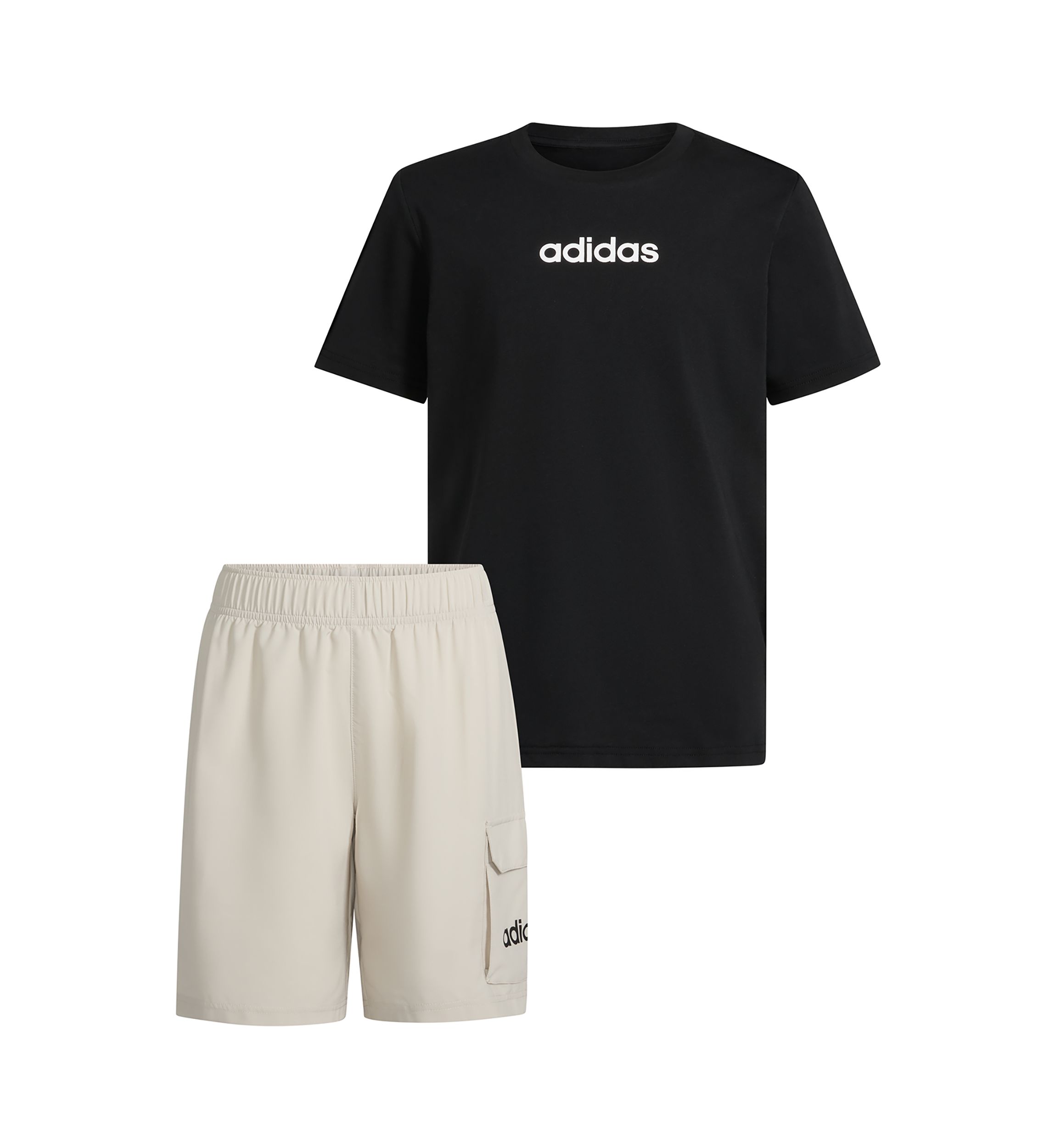 Boys 8-20 Two-Piece Short Sleeve T-Shirt and Cargo Short Set