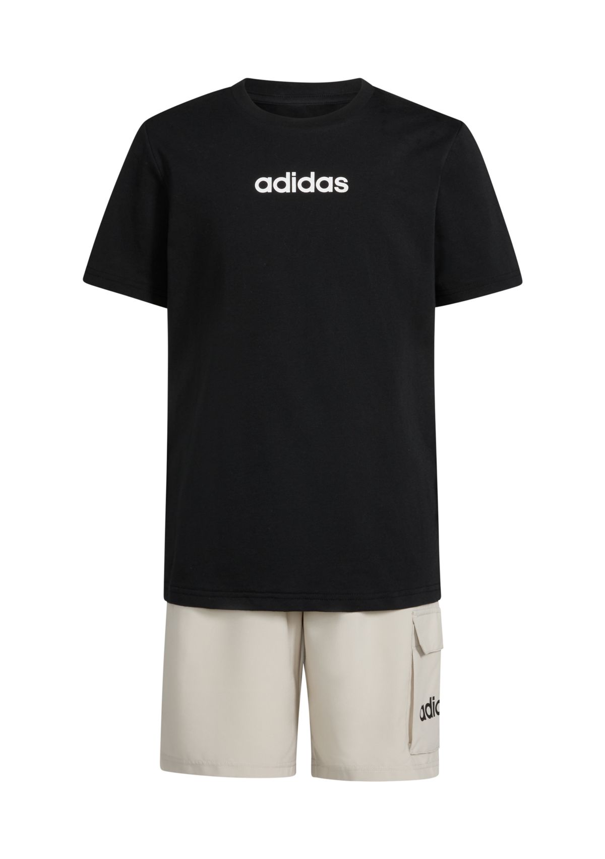 Boys 8-20 Two-Piece Short Sleeve T-Shirt and Cargo Short Set