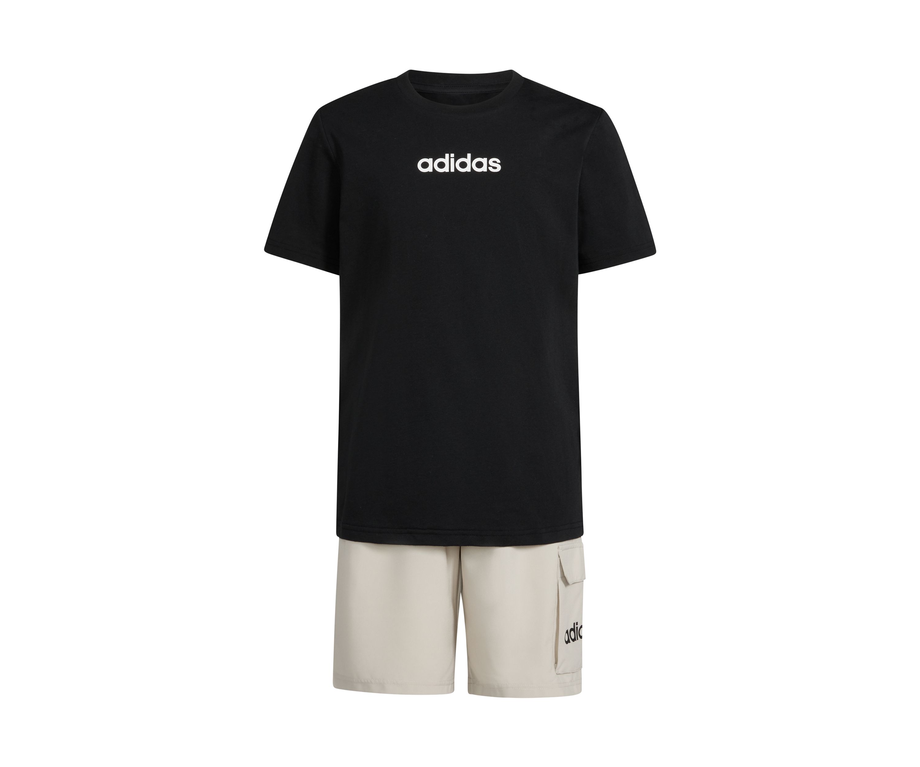 Boys 8-20 Two-Piece Short Sleeve T-Shirt and Cargo Short Set