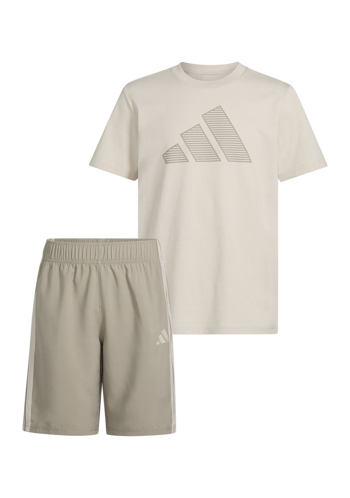 Boys 8-20 Two-Piece Short Sleeve T-Shirt and Woven Short Set