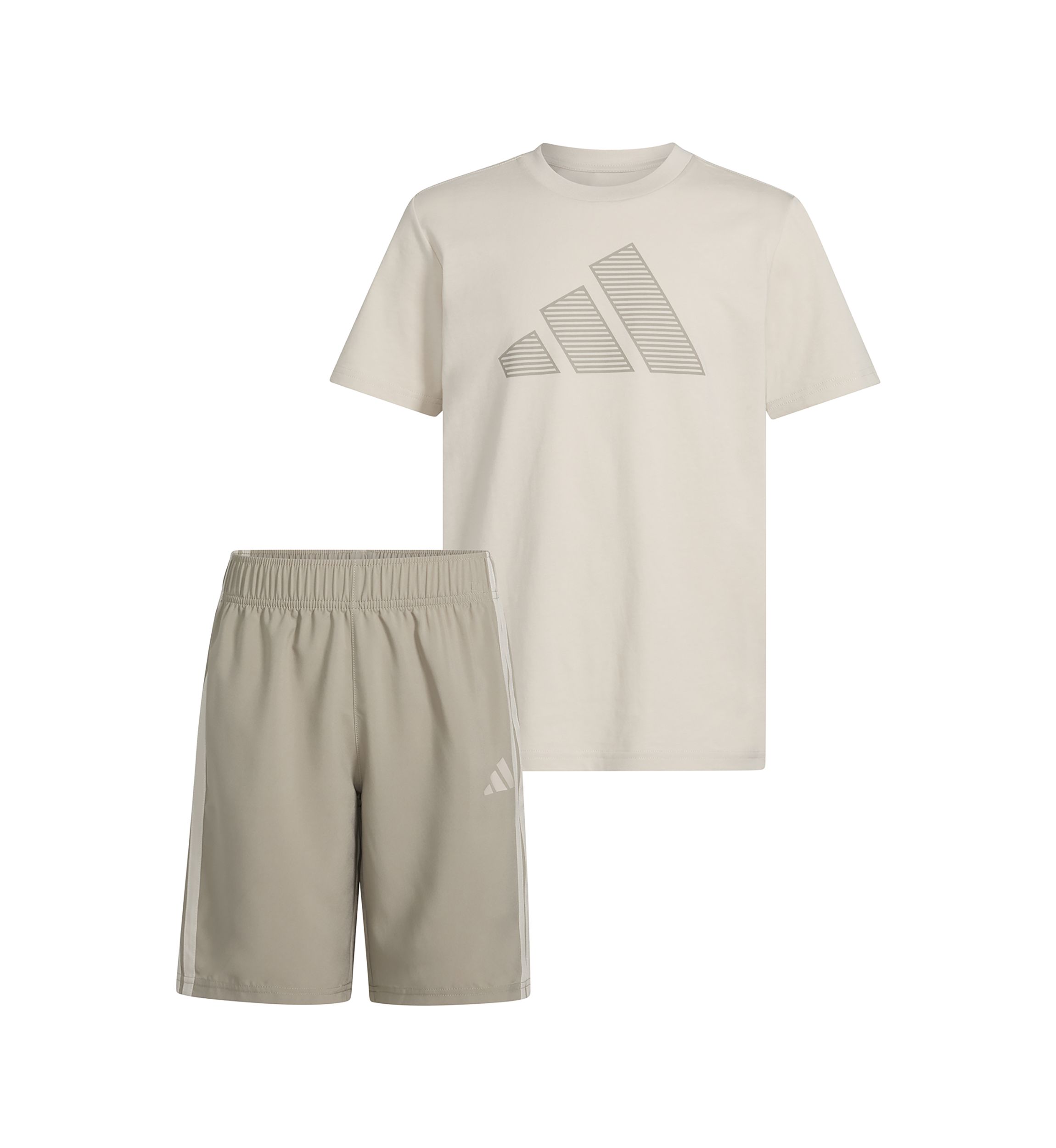 Boys 8-20 Two-Piece Short Sleeve T-Shirt and Woven Short Set