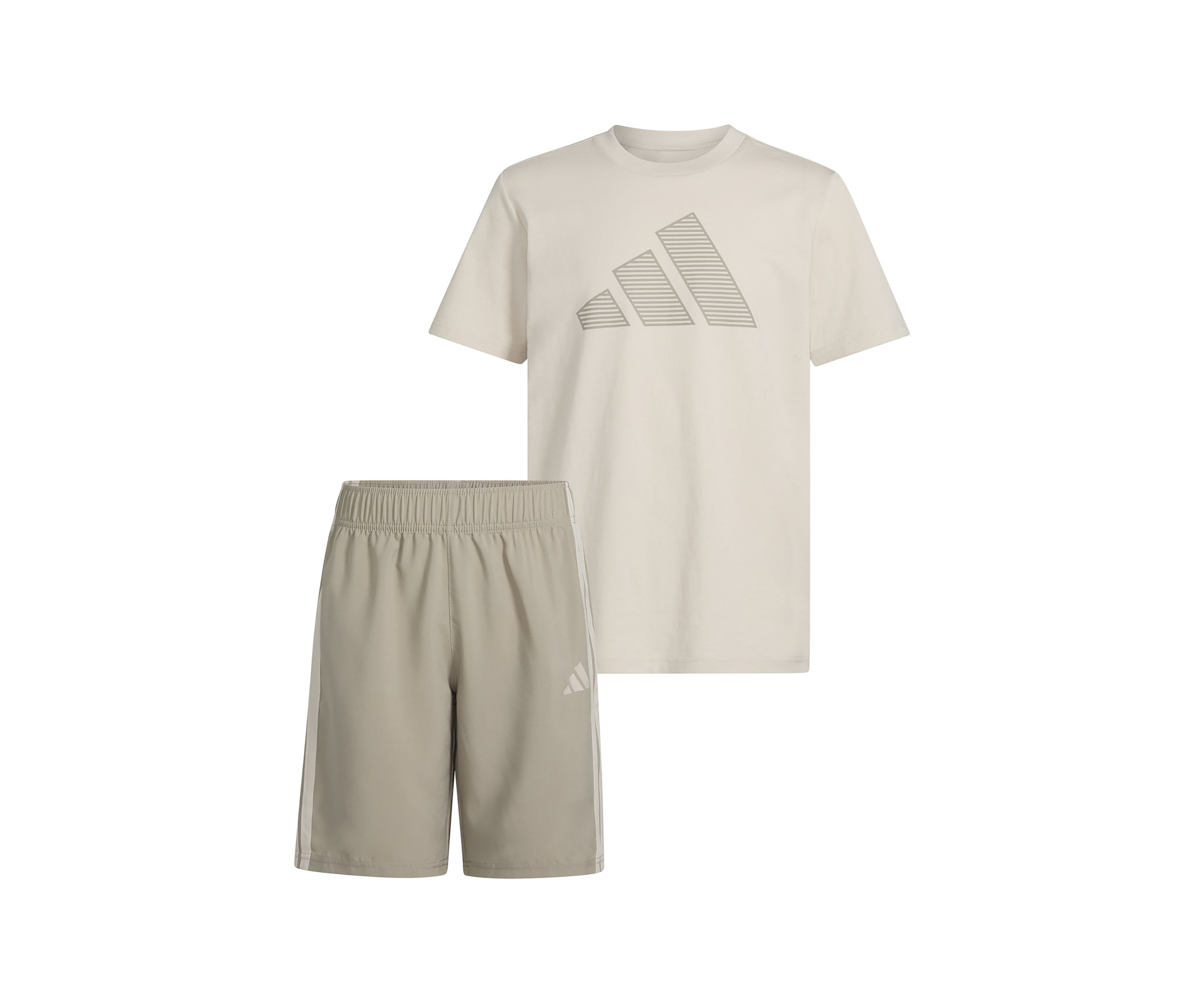 Boys 8-20 Two-Piece Short Sleeve T-Shirt and Woven Short Set