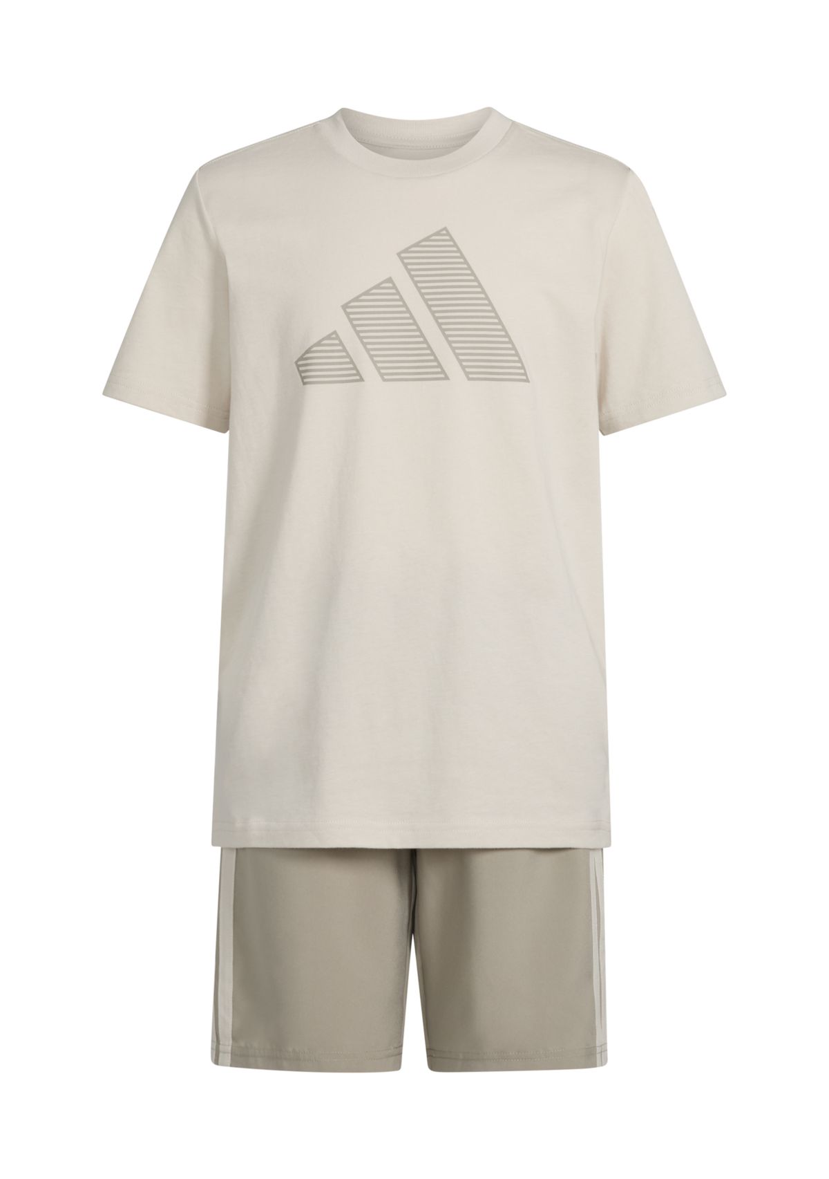 Boys 8-20 Two-Piece Short Sleeve T-Shirt and Woven Short Set