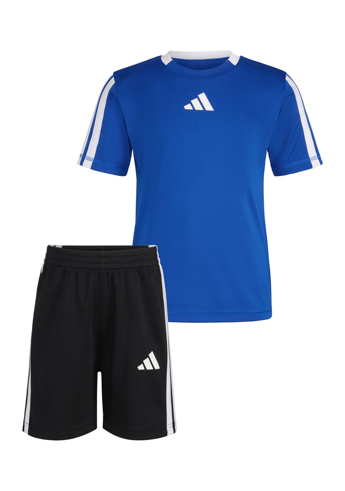 Boys 4-7 3 Stripe Soccer T-Shirt and Shorts Set