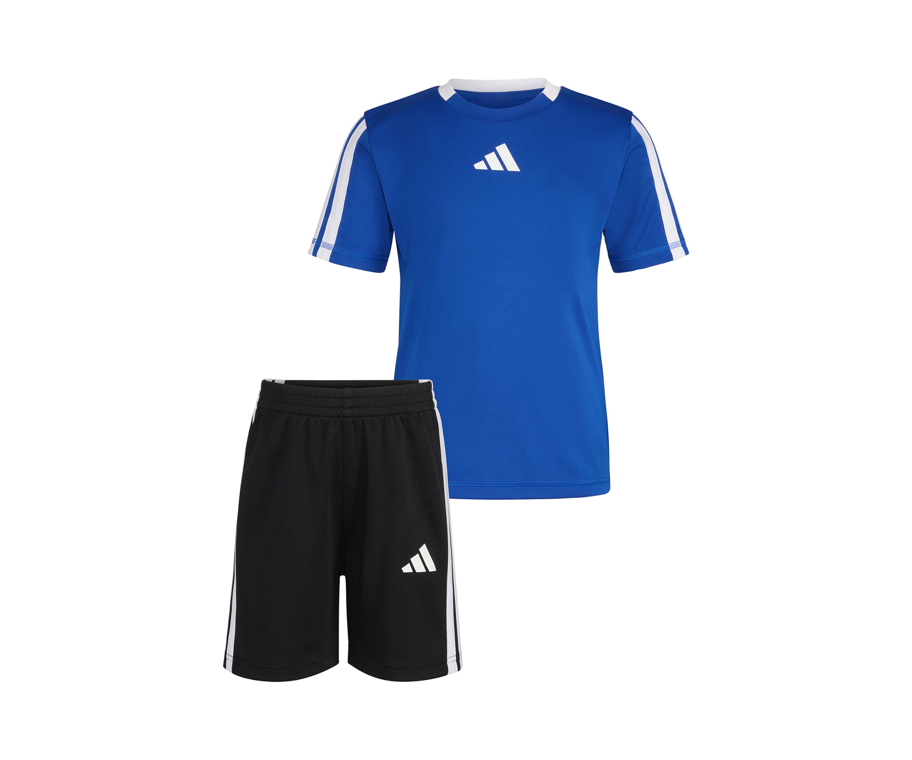 Boys 4-7 3 Stripe Soccer T-Shirt and Shorts Set