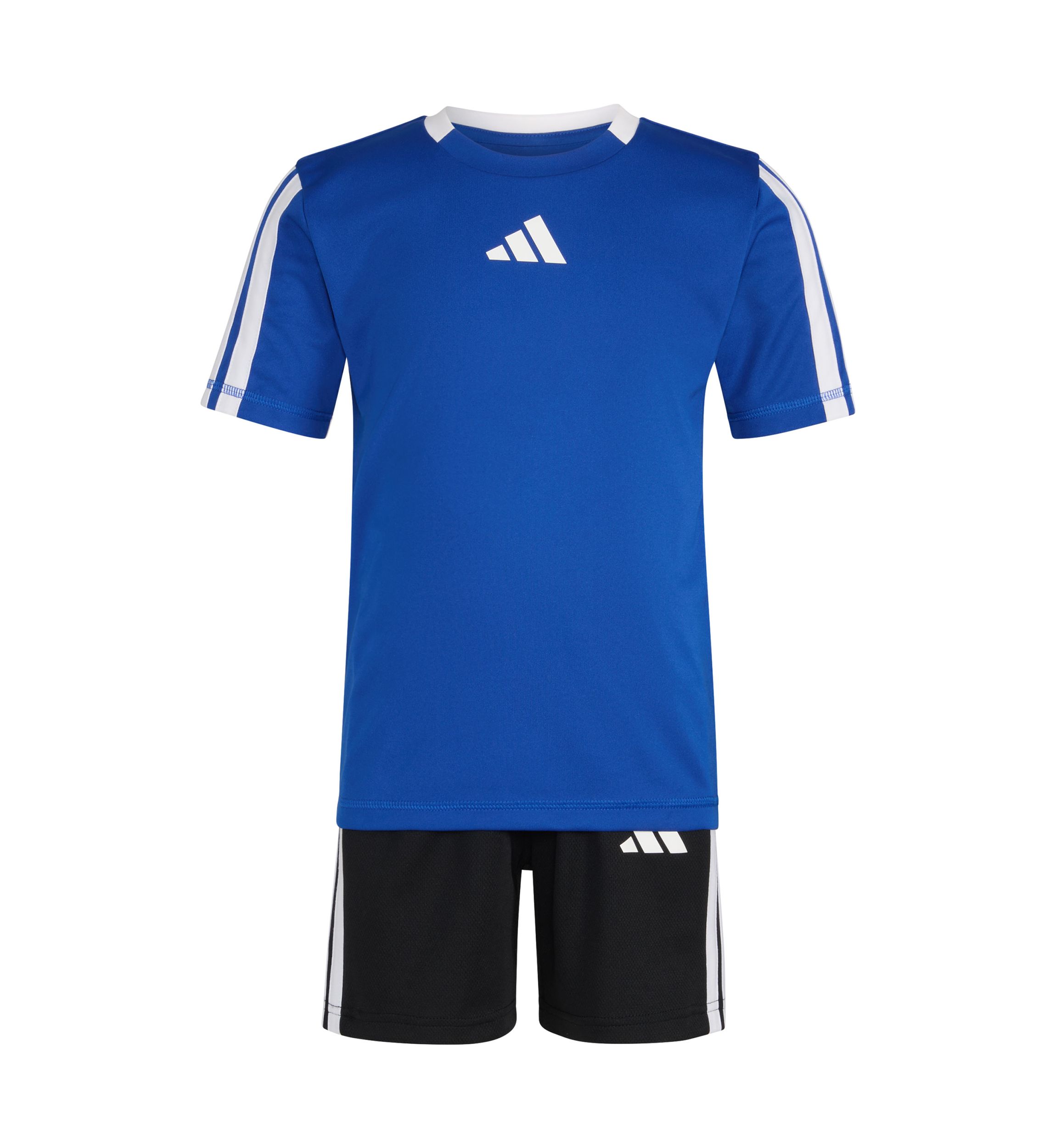 Boys 4-7 3 Stripe Soccer T-Shirt and Shorts Set