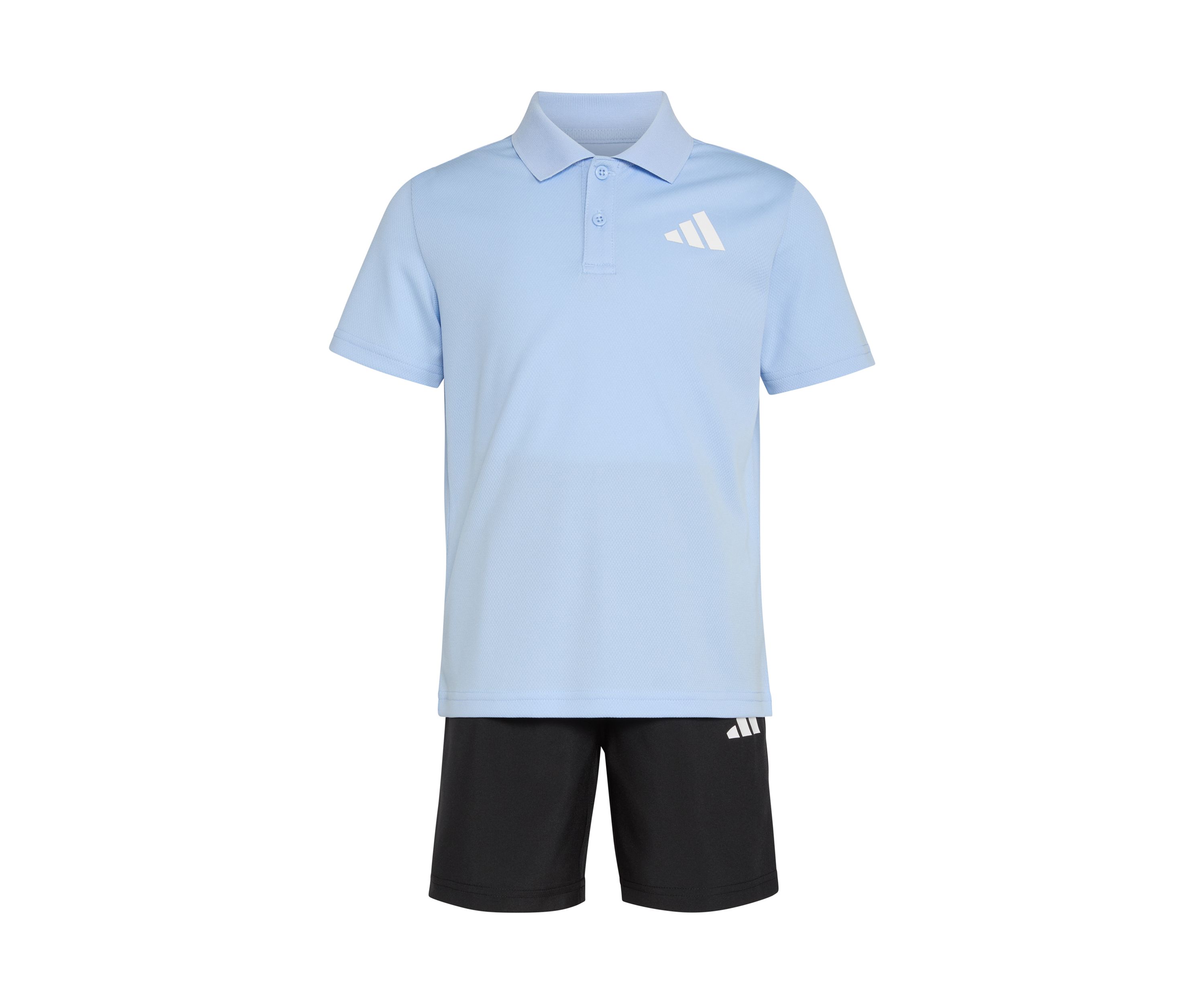 Boys 4-7 Two Piece Short Sleeve Polo Shirt & Elastic Waistband Shorts Set