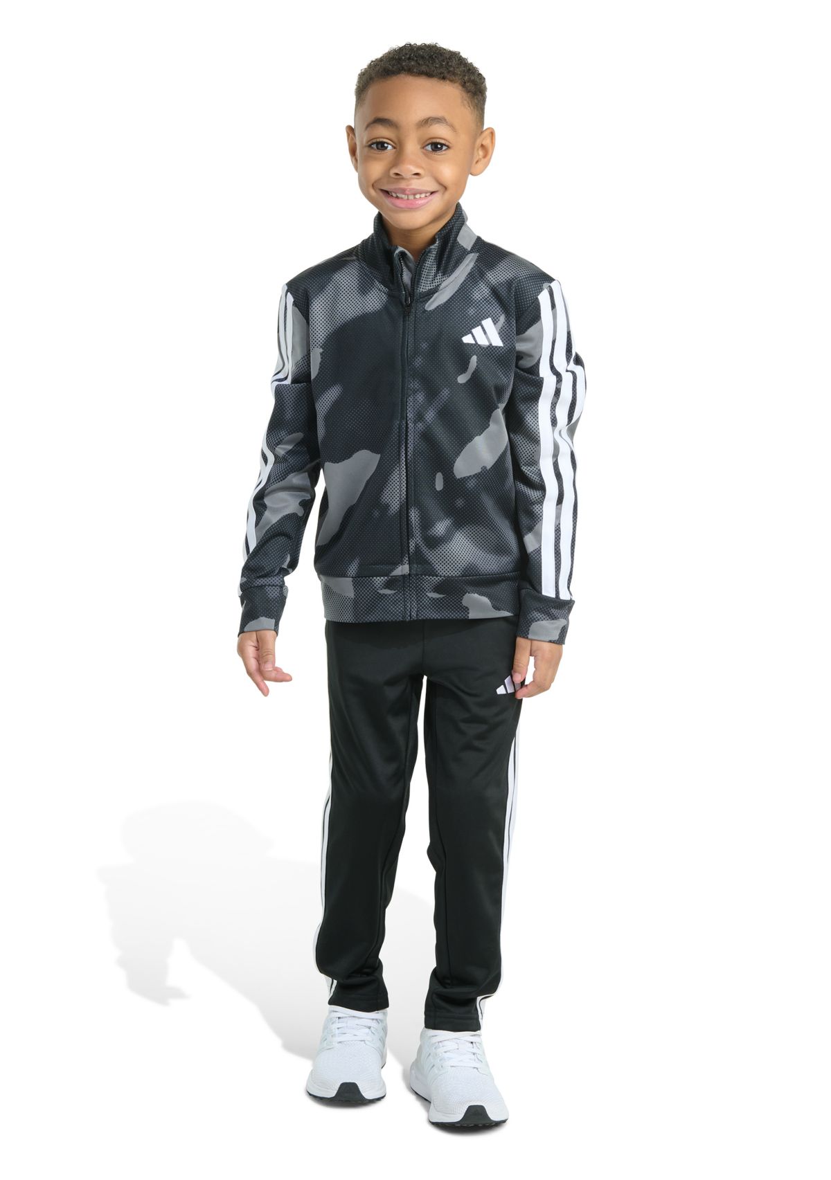 Boys 8-20 Two Piece Printed Camo Jacket & Joggers Set