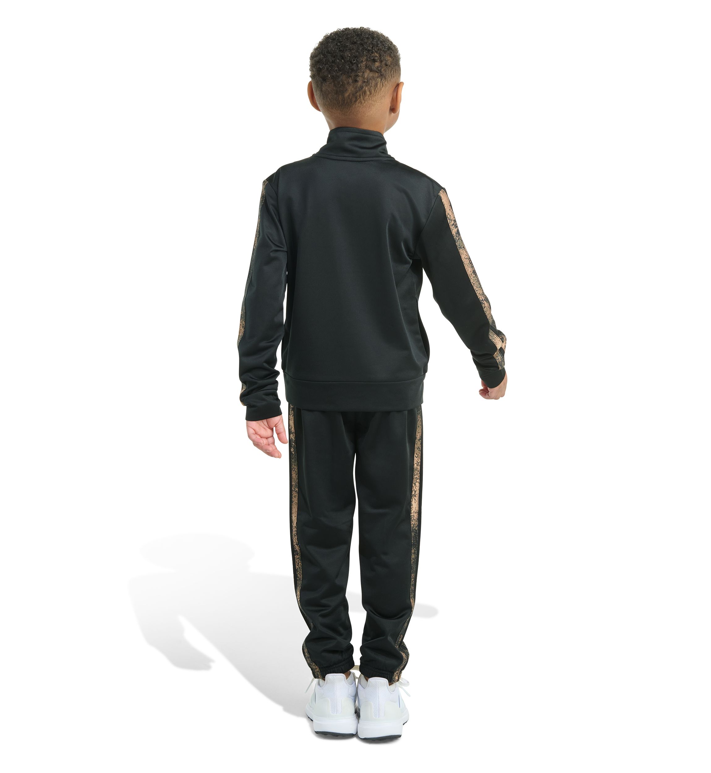 Boys 8-20 2 Piece Camo 3 Stripe Jacket and Jogger Set