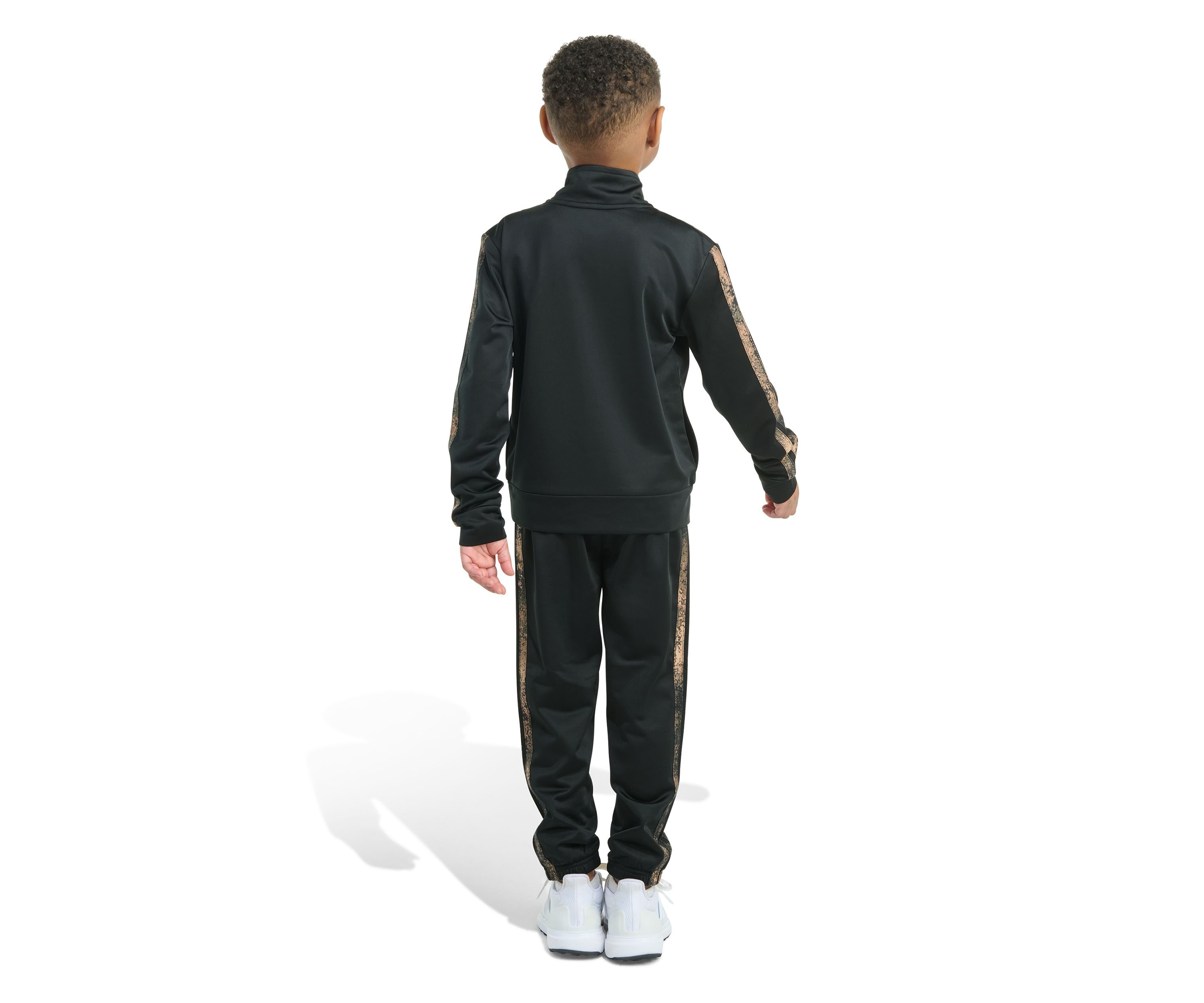 Boys 8-20 2 Piece Camo 3 Stripe Jacket and Jogger Set