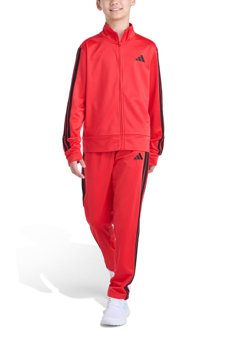 Boys 8-20 2-Piece Long Sleeve 3-Stripes Jacket and Pants Event Set
