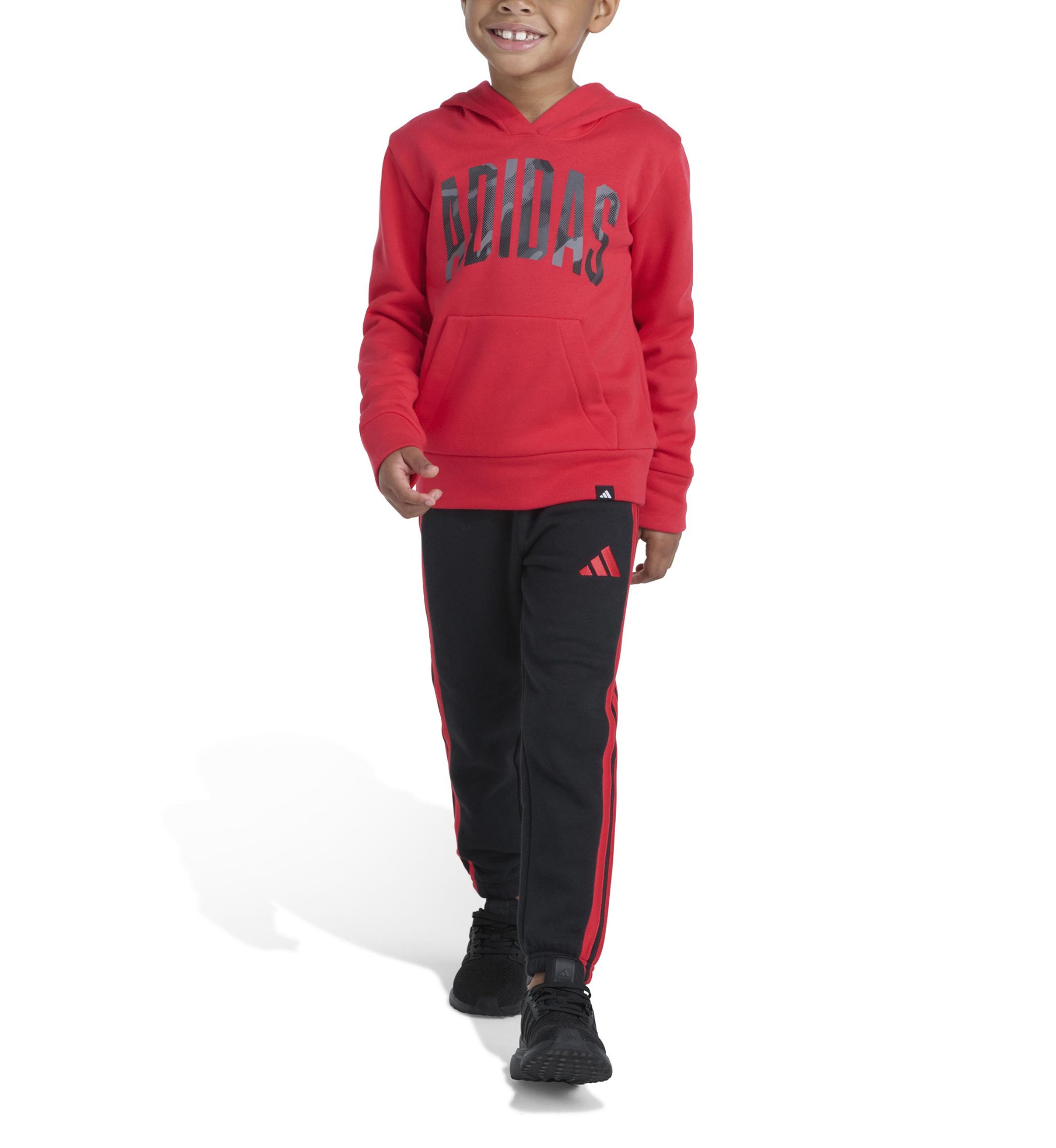 Boys 4-7 Two Piece Long Sleeve Graphic Fleece Pullover Hoodie and Joggers Set