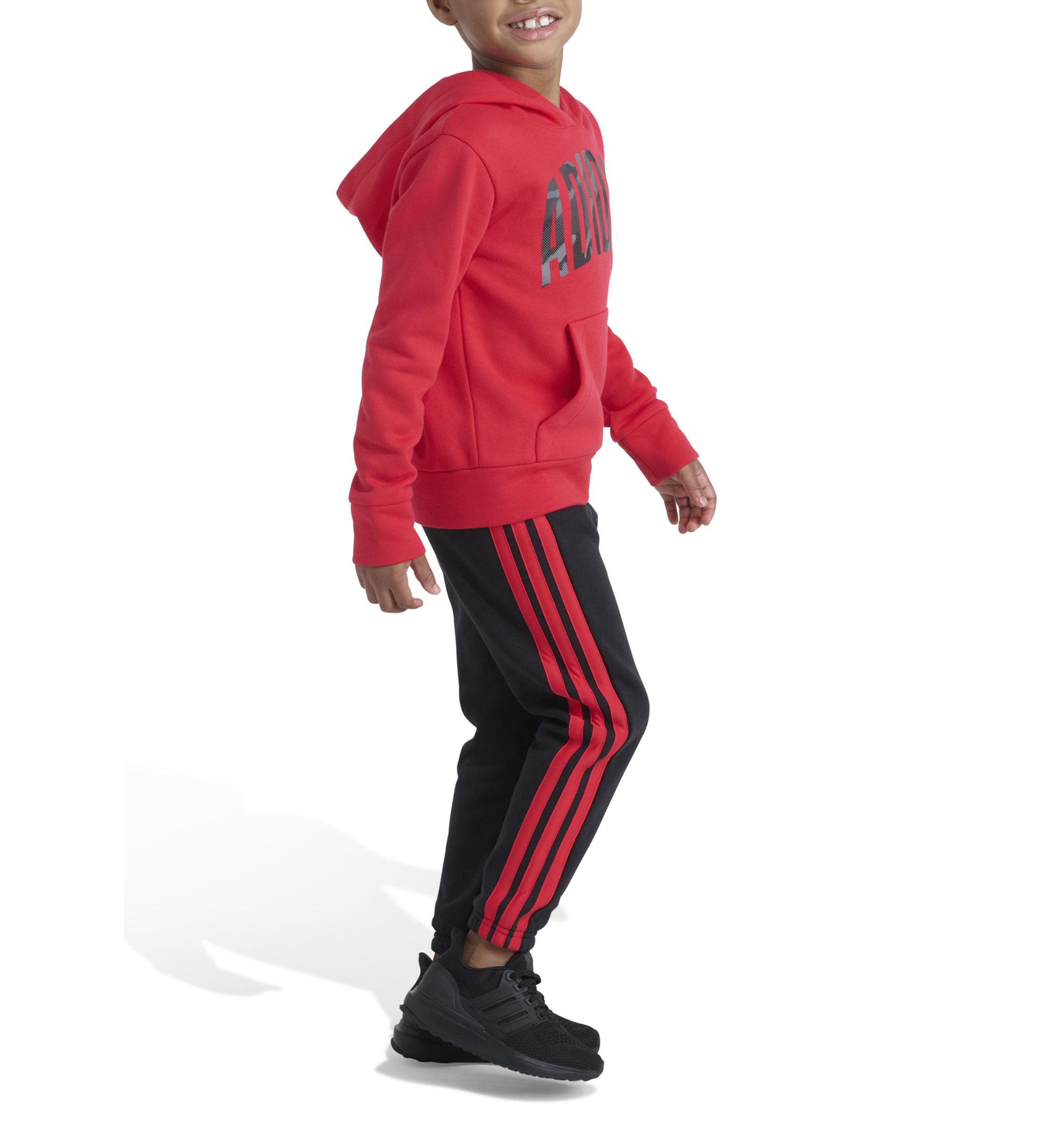 Boys 4-7 Two Piece Long Sleeve Graphic Fleece Pullover Hoodie and Joggers Set