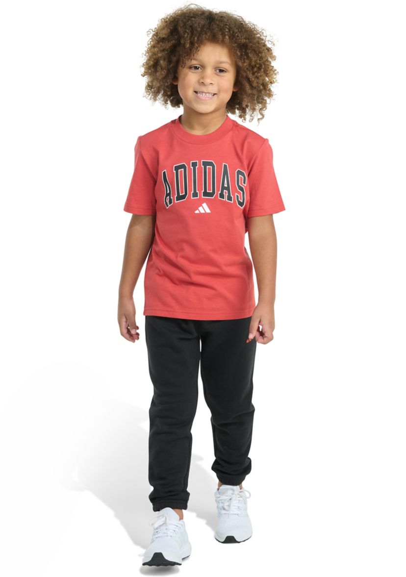 Boys 4-7 Two Piece Short Sleeve T-Shirt & Double Knit Jogger Set