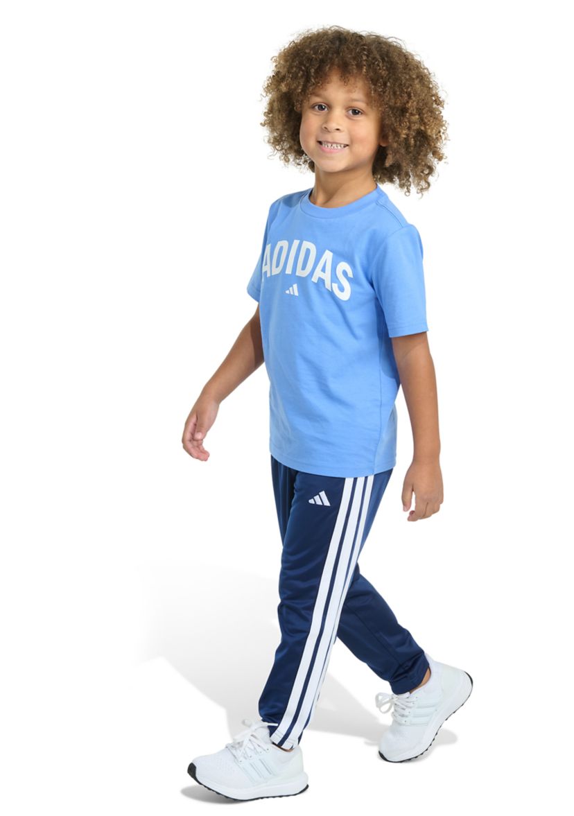 Boys 4-7 2-Piece Short Sleeve T-Shirt and Tricot Pant Set