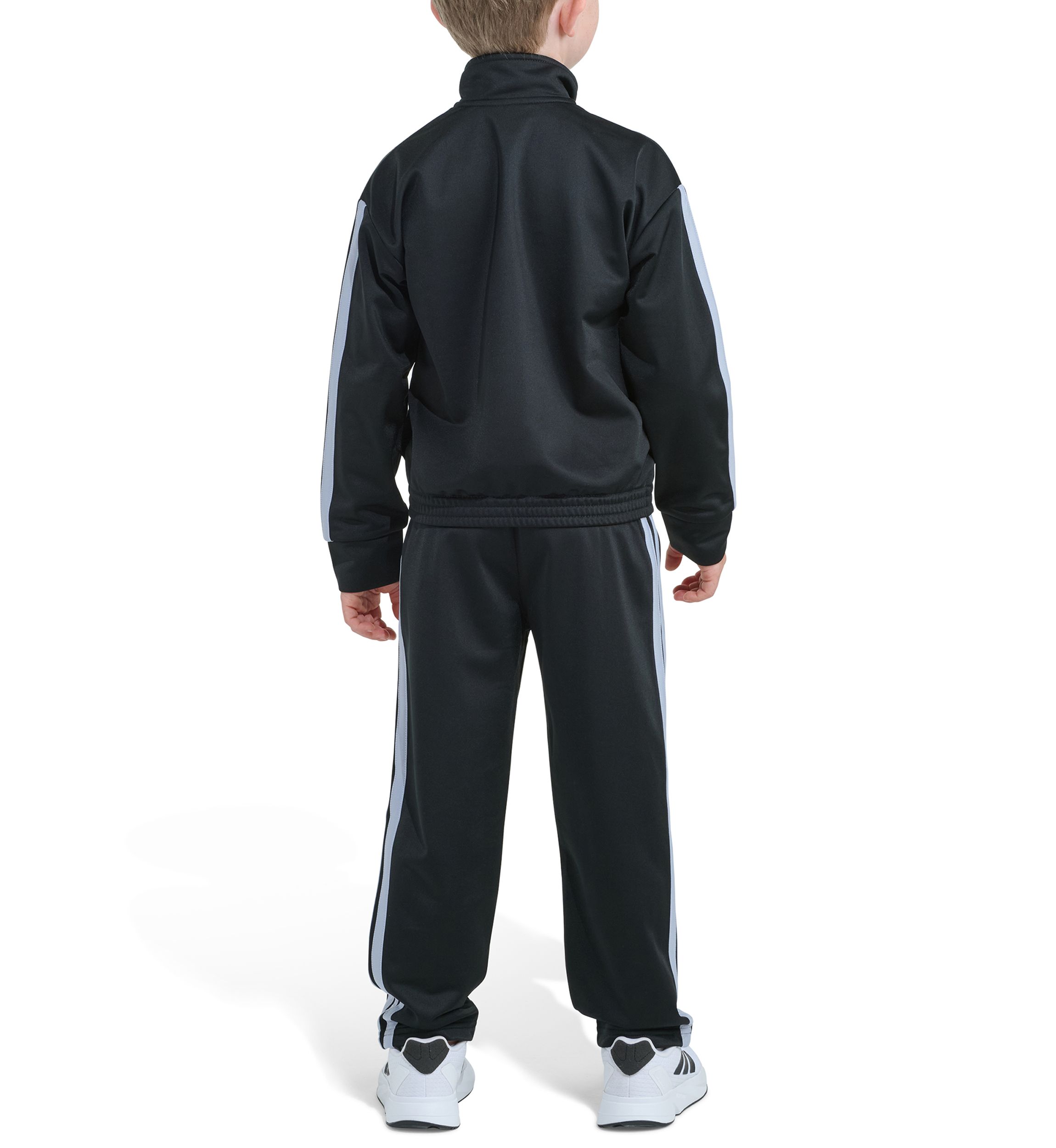 adidas Boys 4-7 Two-Piece Long Sleeve Sport Block Jacket & Pant