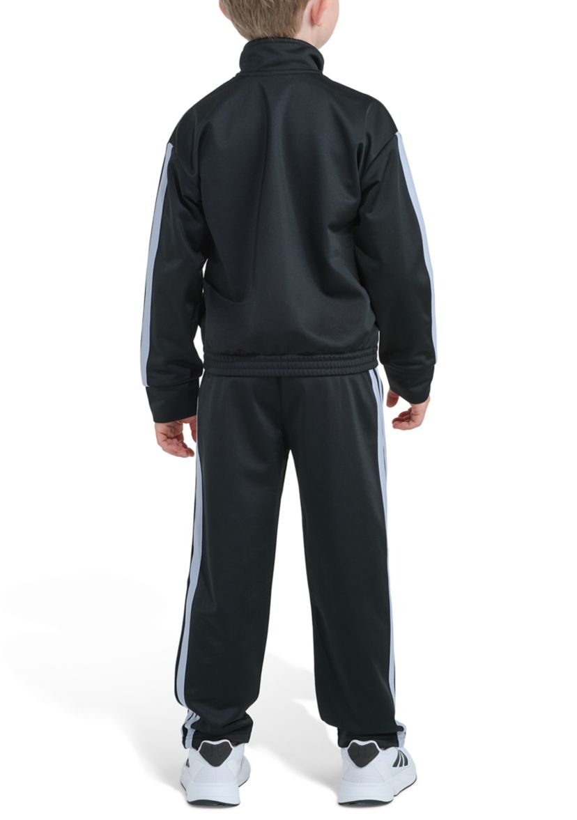adidas Boys 4-7 Two-Piece Long Sleeve Sport Block Jacket & Pant