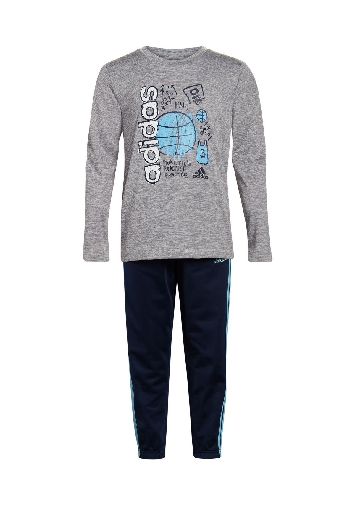 Boys 4-7 Poly Mélange T-Shirt and Joggers Set 