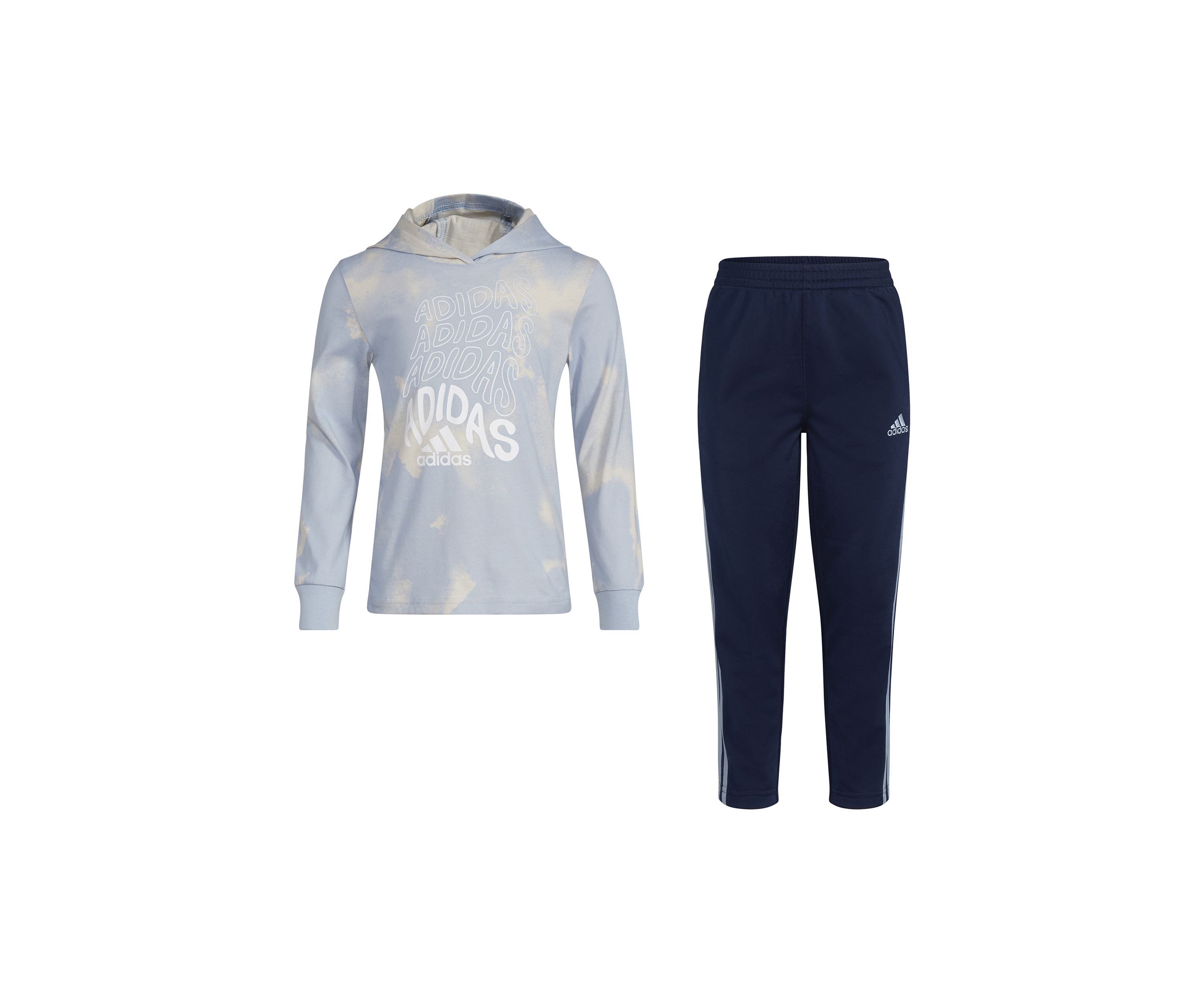 Boys 4-7 Long Sleeve Hooded Printed T-Shirt and Pants Set