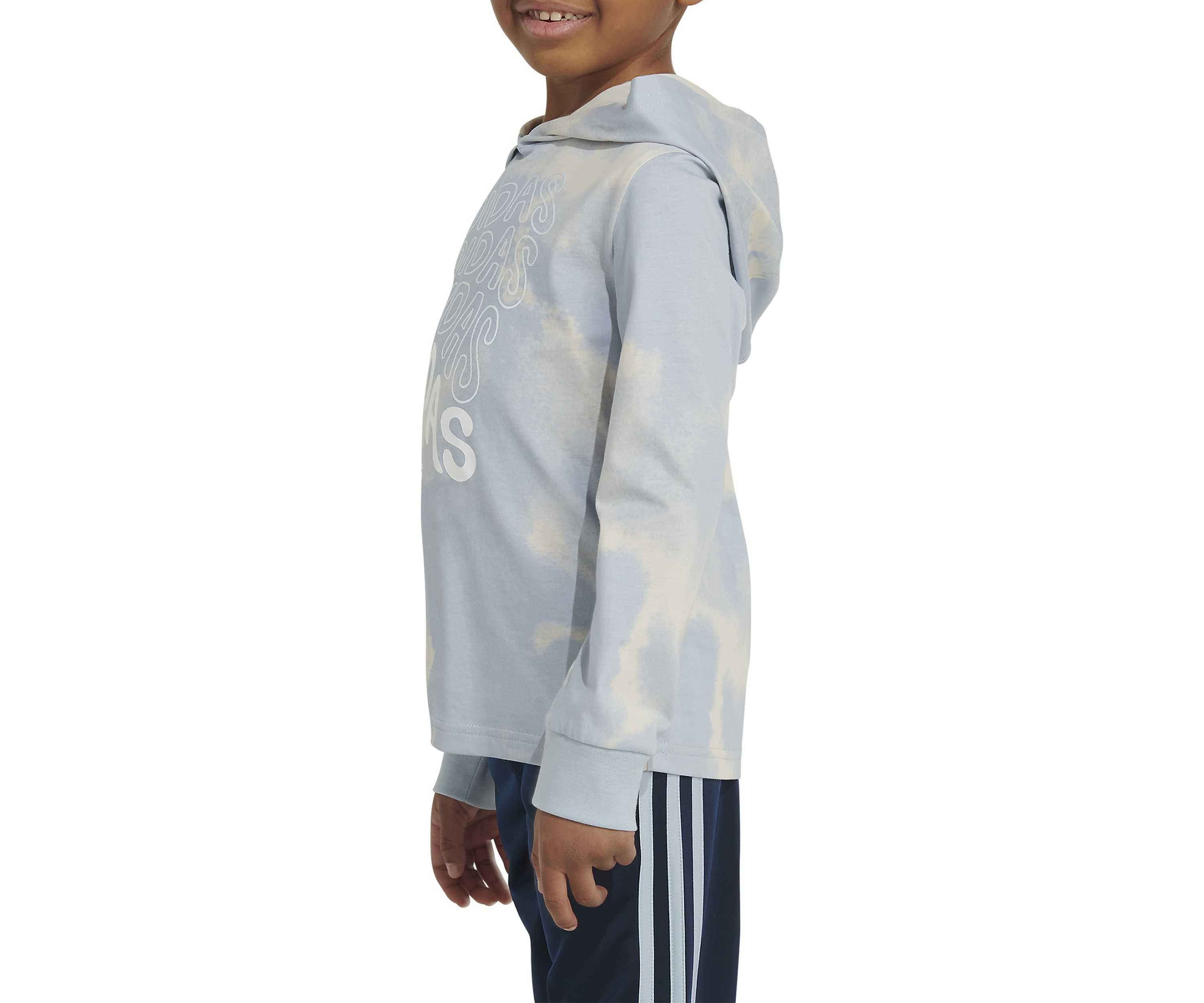 Boys 4-7 Long Sleeve Hooded Printed T-Shirt and Pants Set