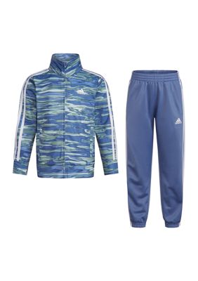 Adidas Boys 4-7 2 Piece Long Sleeve Printed Jacket Tricot Set