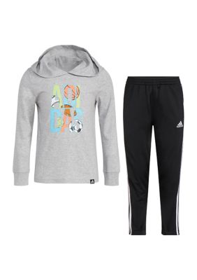 Nike Little Boys 2T-7 Long Sleeve NSW Camo Futura Hoodie and Futura Fleece  Jogger Pants Set
