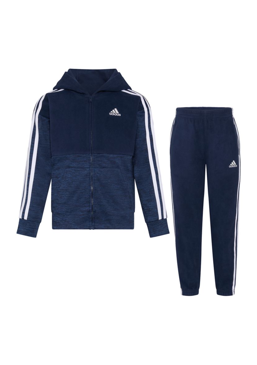 Boys 4-7 Two Piece Hooded Mix Jacket & Joggers Set