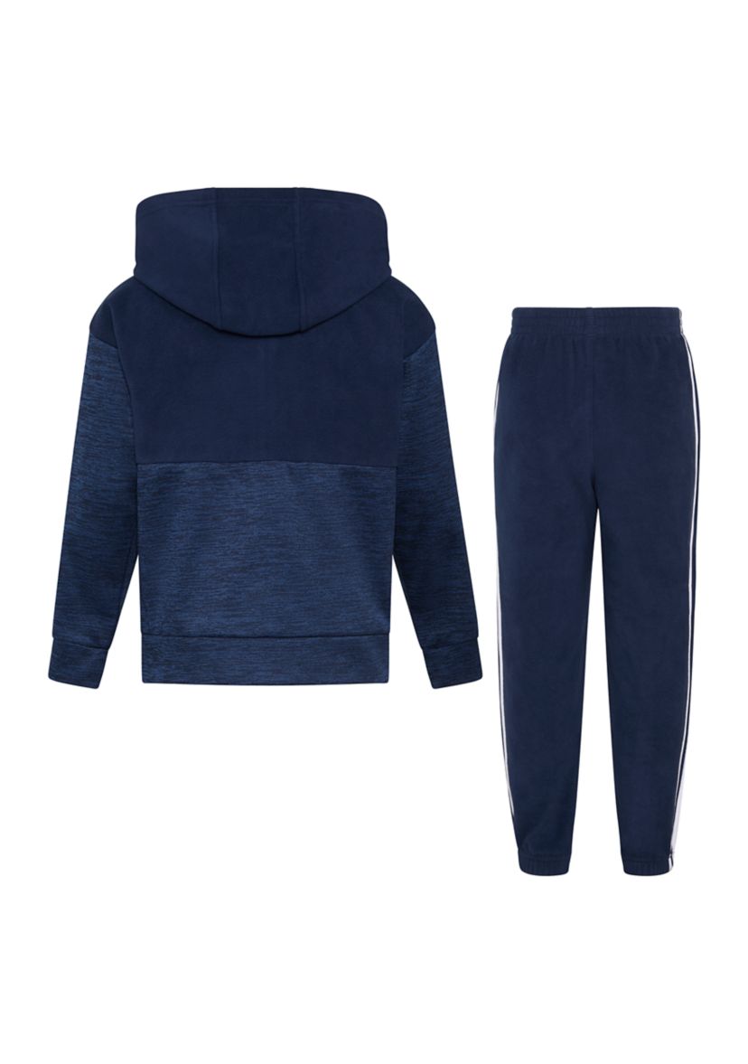 Boys 4-7 Two Piece Hooded Mix Jacket & Joggers Set