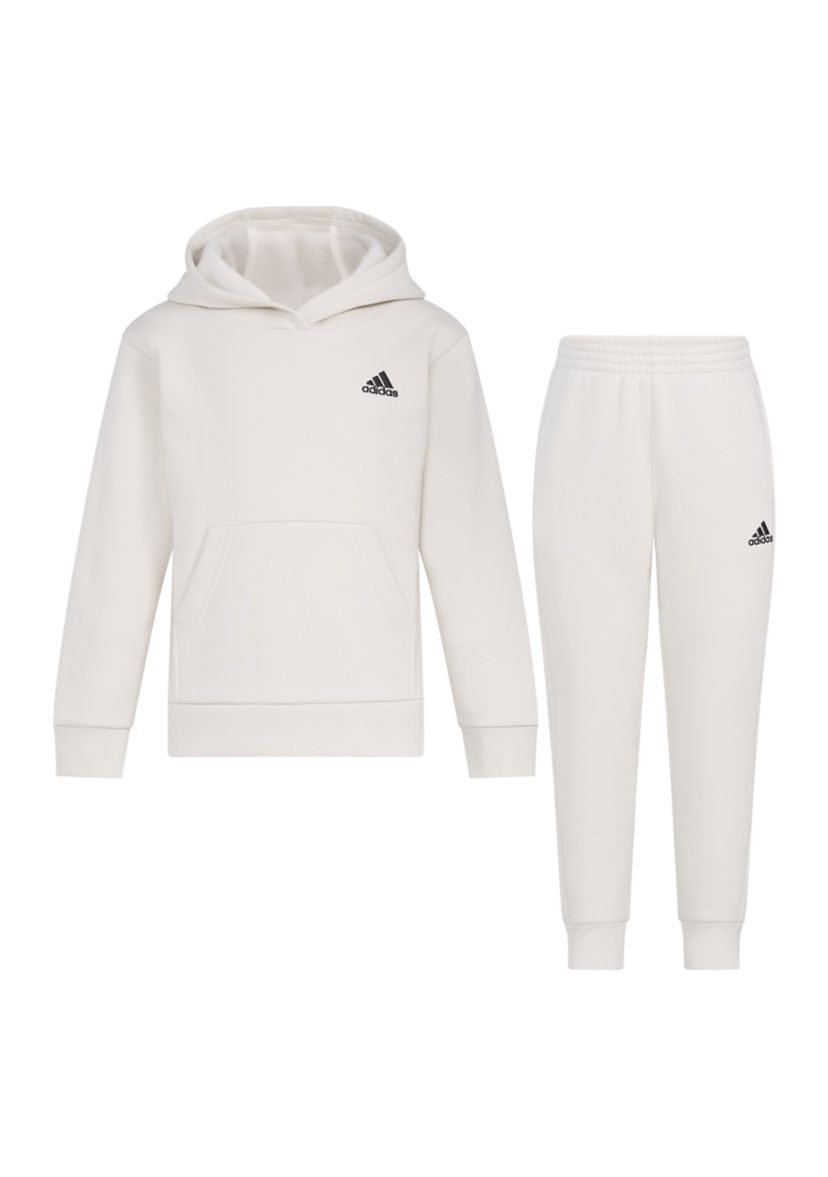 Boys 4-7 Two Piece Minimal Logo Fleece Pullover Set