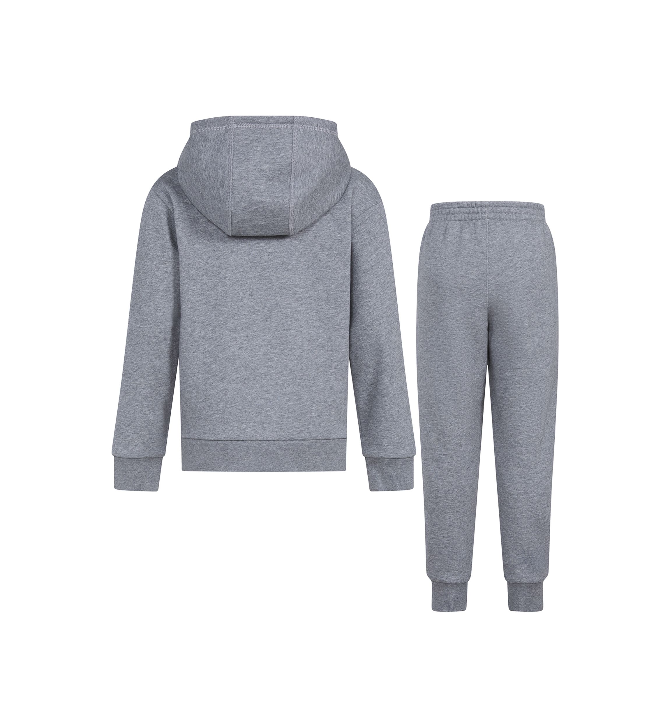 Boys 4-7 Two Piece Minimal Logo Heather Fleece Pullover Set