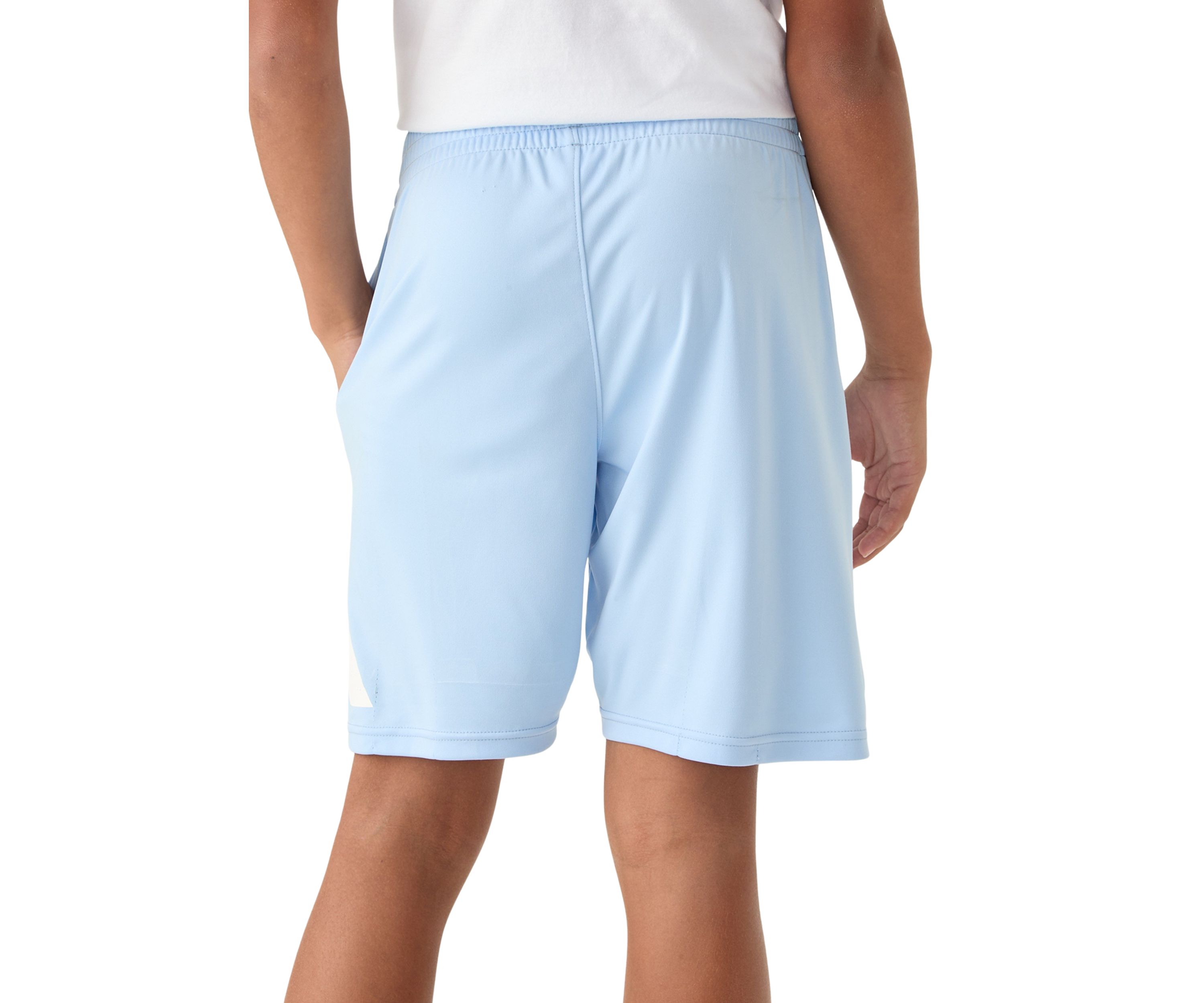 Boys 8-20 Elastic Waistband Big Logo Shorts