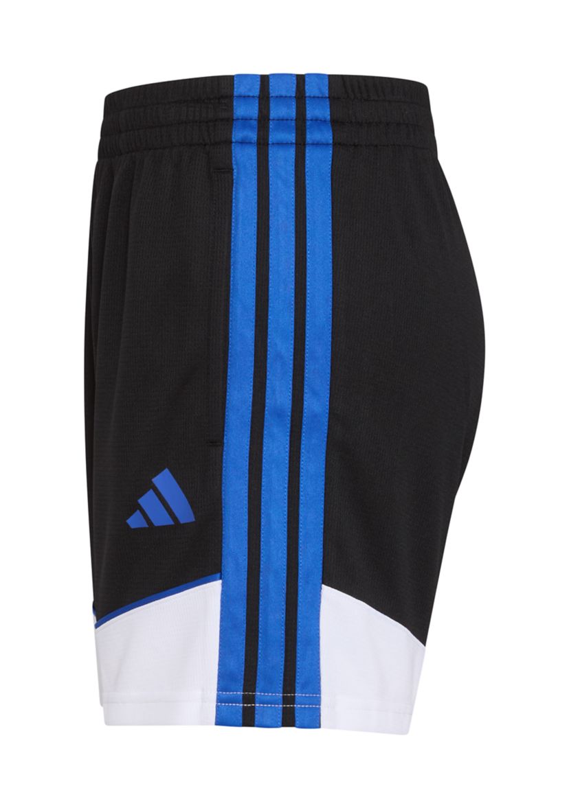 Boys 8-20 Elastic Waistband Color Block Shorts