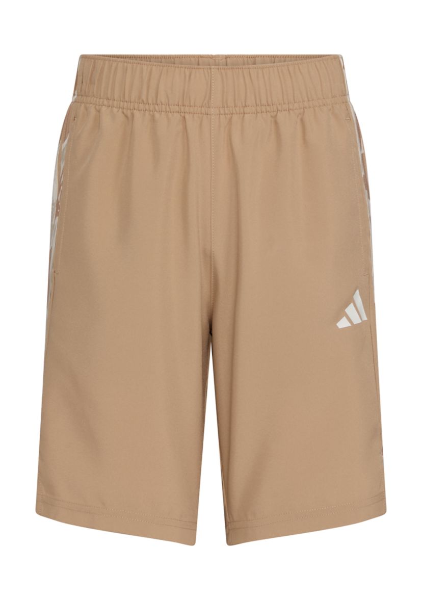 Boys 8-20 Elastic Waistband Woven Camo Printed 3-Stripes Shorts