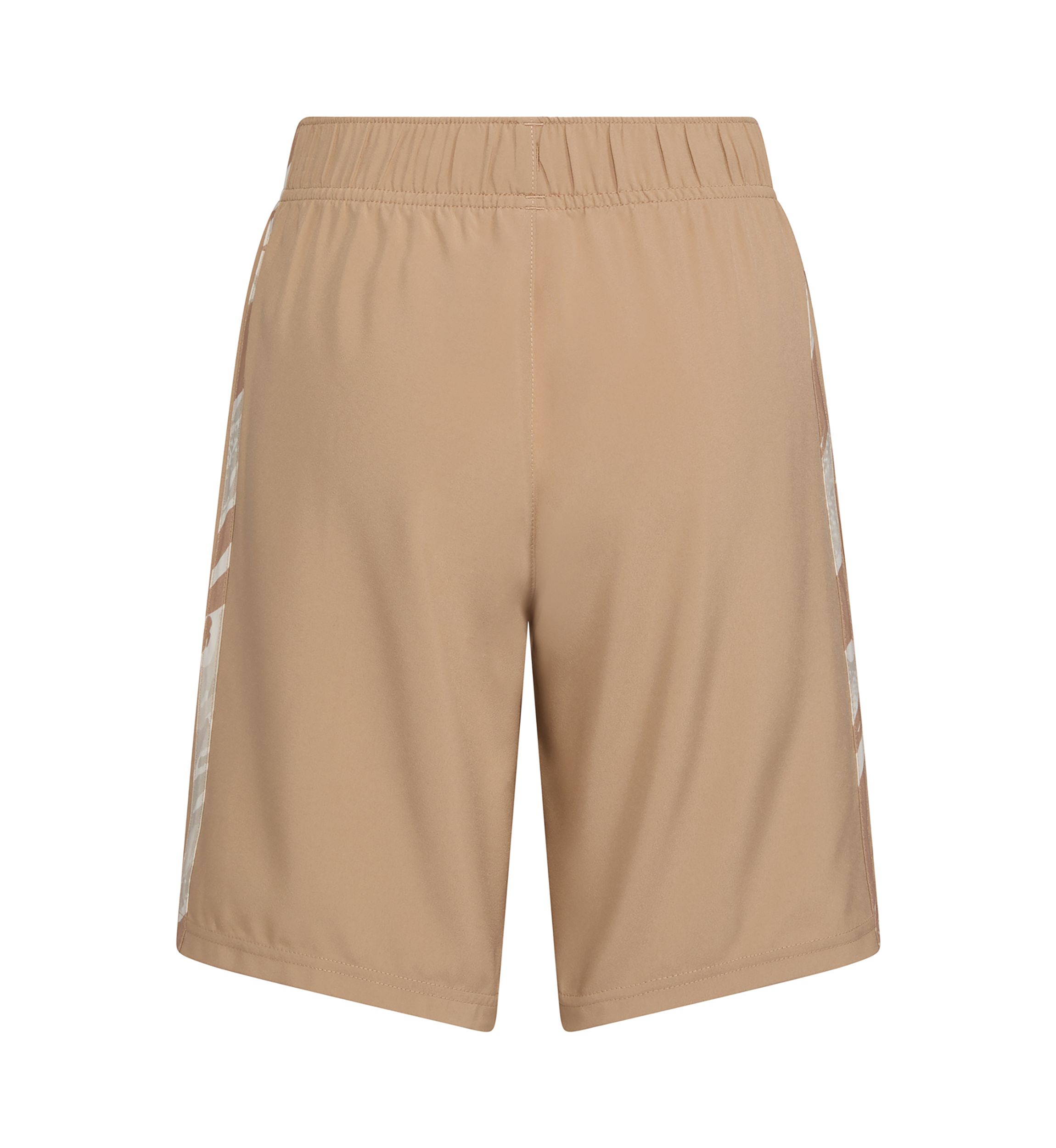 Boys 8-20 Elastic Waistband Woven Camo Printed 3-Stripes Shorts