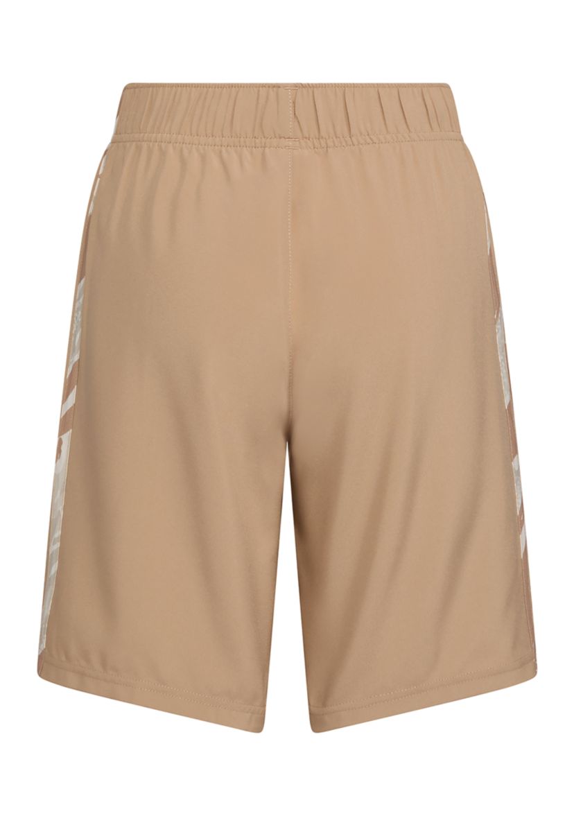 Boys 8-20 Elastic Waistband Woven Camo Printed 3-Stripes Shorts