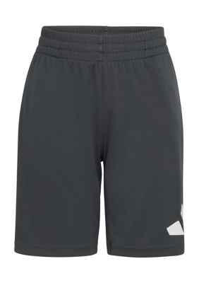 Boys 8-20 adidas Elastic Waistband Essentials Big Logo Shorts, Grey, Small
