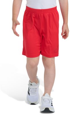 adidas Boys 4-7 Elastic Waistband Essentials Big Logo Short, Red