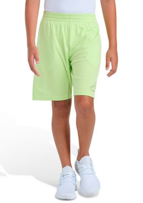 adidas Boys 8-20 Elastic Waistband Essentials Big Logo Shorts