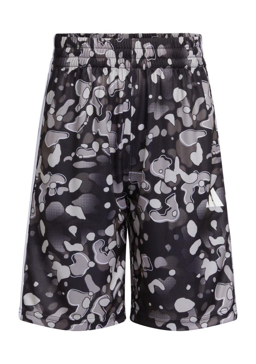 Boys 4-7 AEROREADY® Elastic Waist Printed Pebble Camo Shorts 