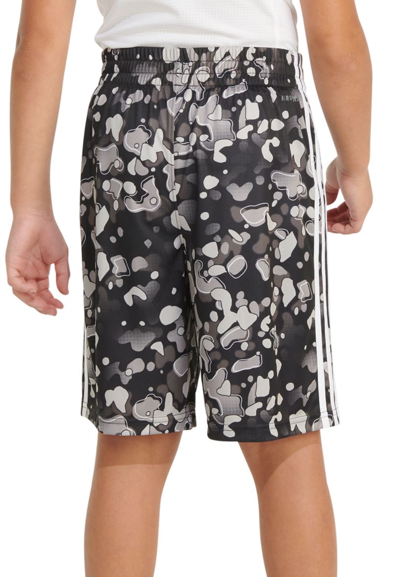 Boys 4-7 AEROREADY® Elastic Waist Printed Pebble Camo Shorts 