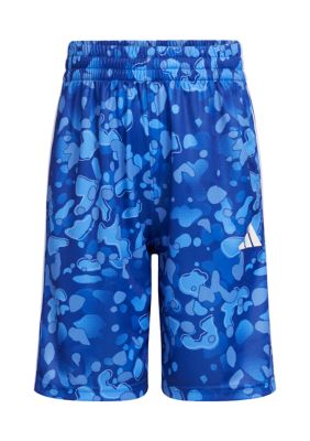 Boys 8-20 AEROREADY® Elastic Waist Printed Pebble Camo Shorts