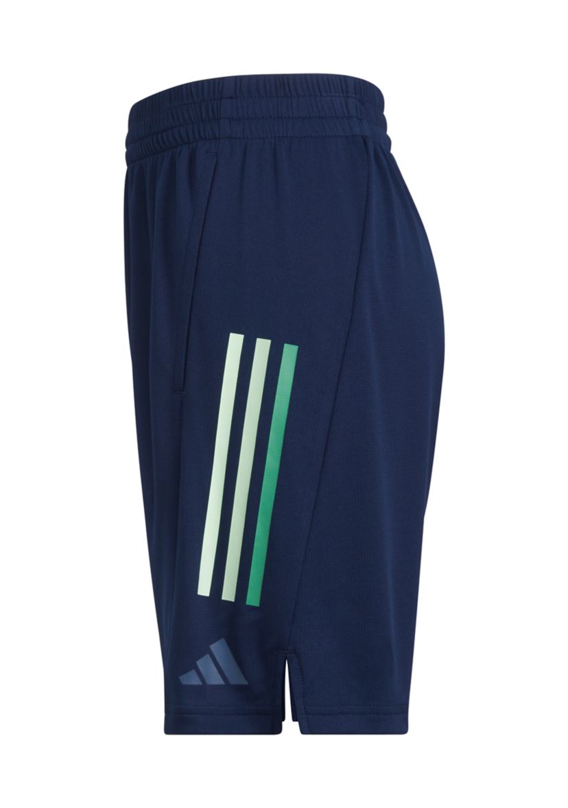 Boys 8-20 AEROREADY® Elastic Waistband Graphic 3 Stripe Shorts