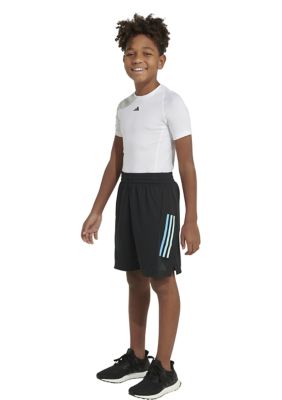 Boys 8-20 AEROREADY® Elastic Waistband Graphic 3 Stripe Shorts