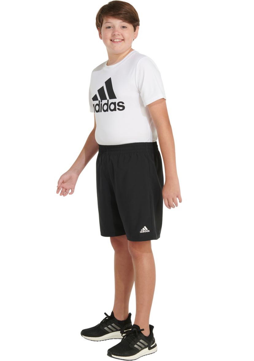 Boys 8-20 Elastic Waistband Sportwear Logo Shorts - Extended Sizing