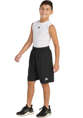 Boys 8-20 Elastic Waistband Sportwear Logo Shorts
