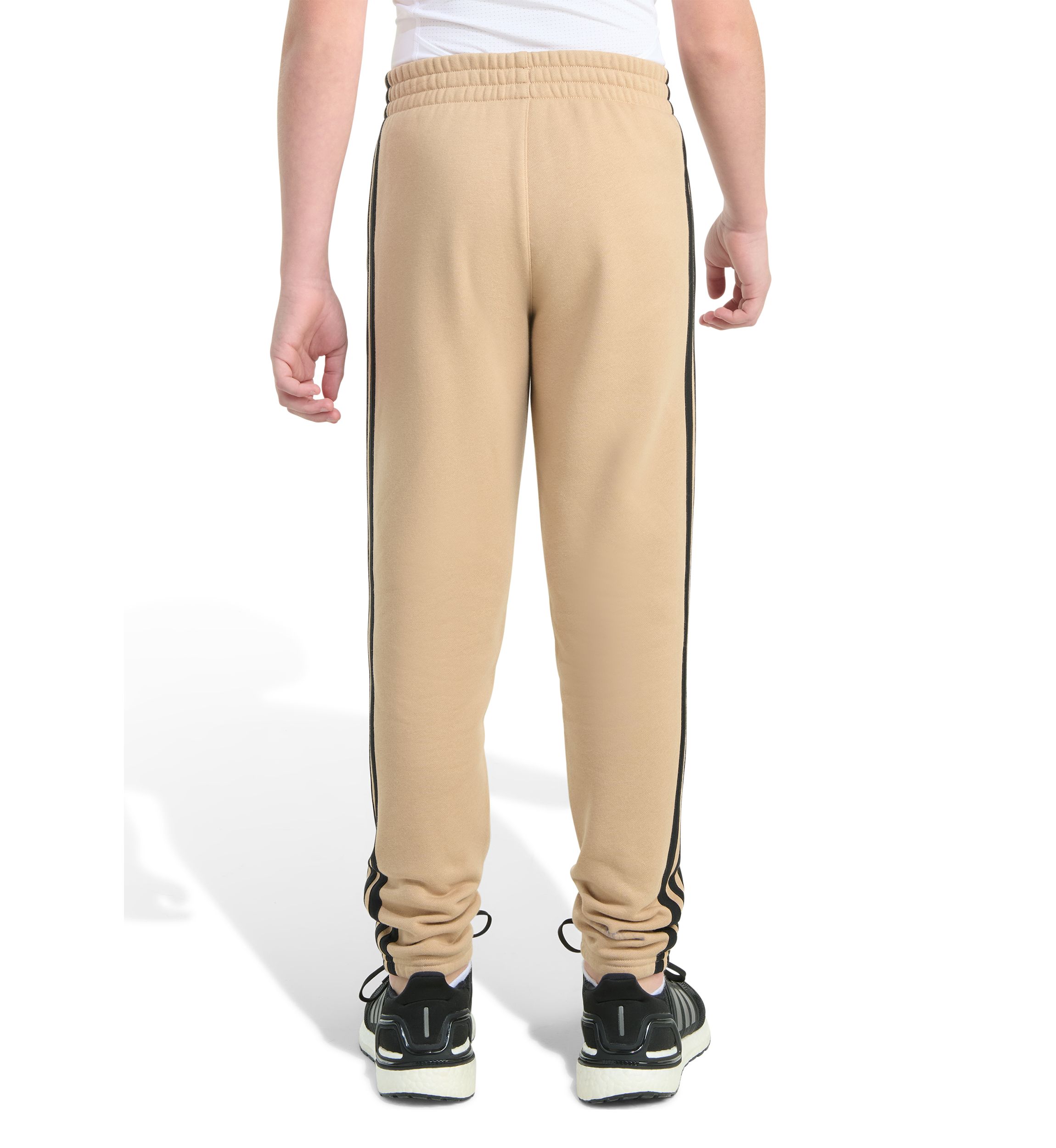 Boys 8-20 Elastic Waistband Essential 3 Stripe Fleece Jogger Pants