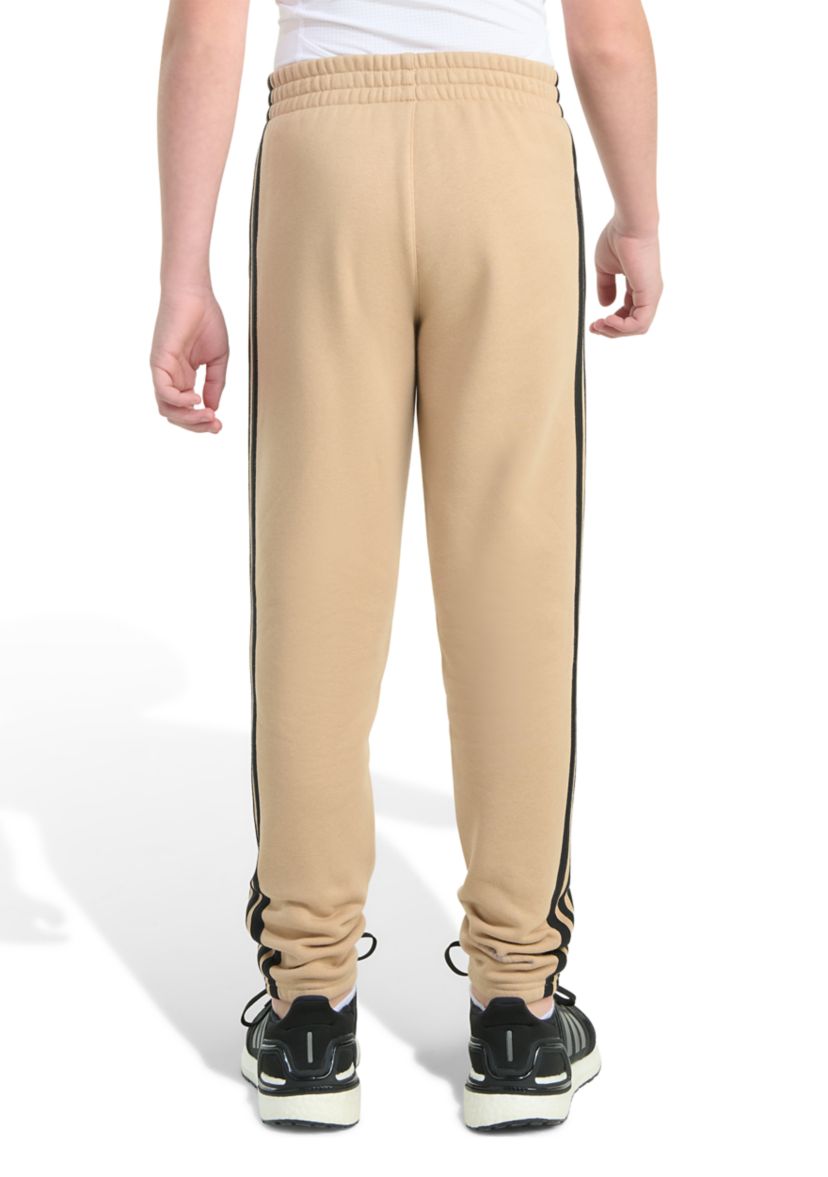 Boys 8-20 Elastic Waistband Essential 3 Stripe Fleece Jogger Pants
