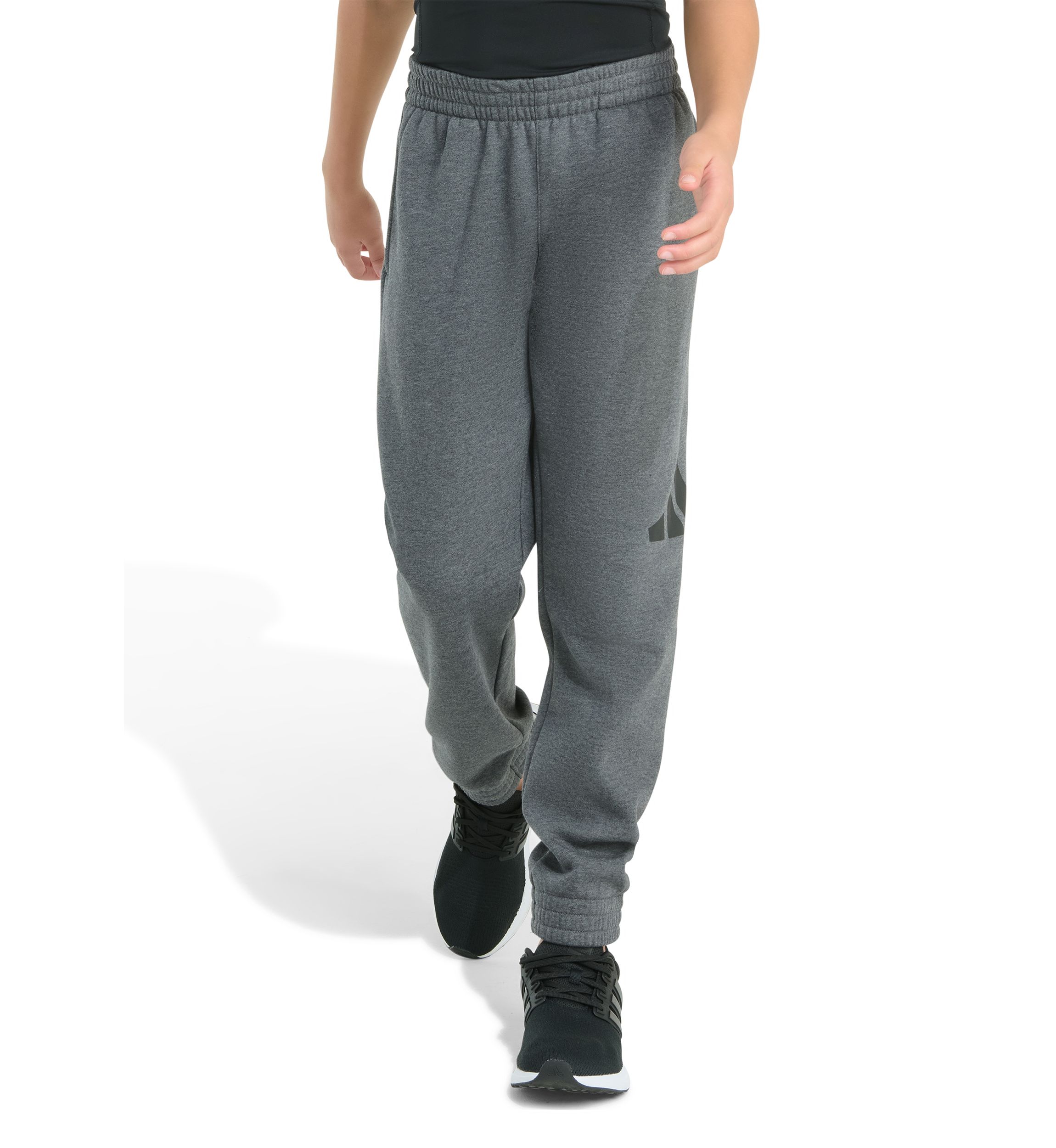 Boys 8-20 Elastic Waistband Essential Big Logo Fleece Heather Jogger Pants (Extended Size)