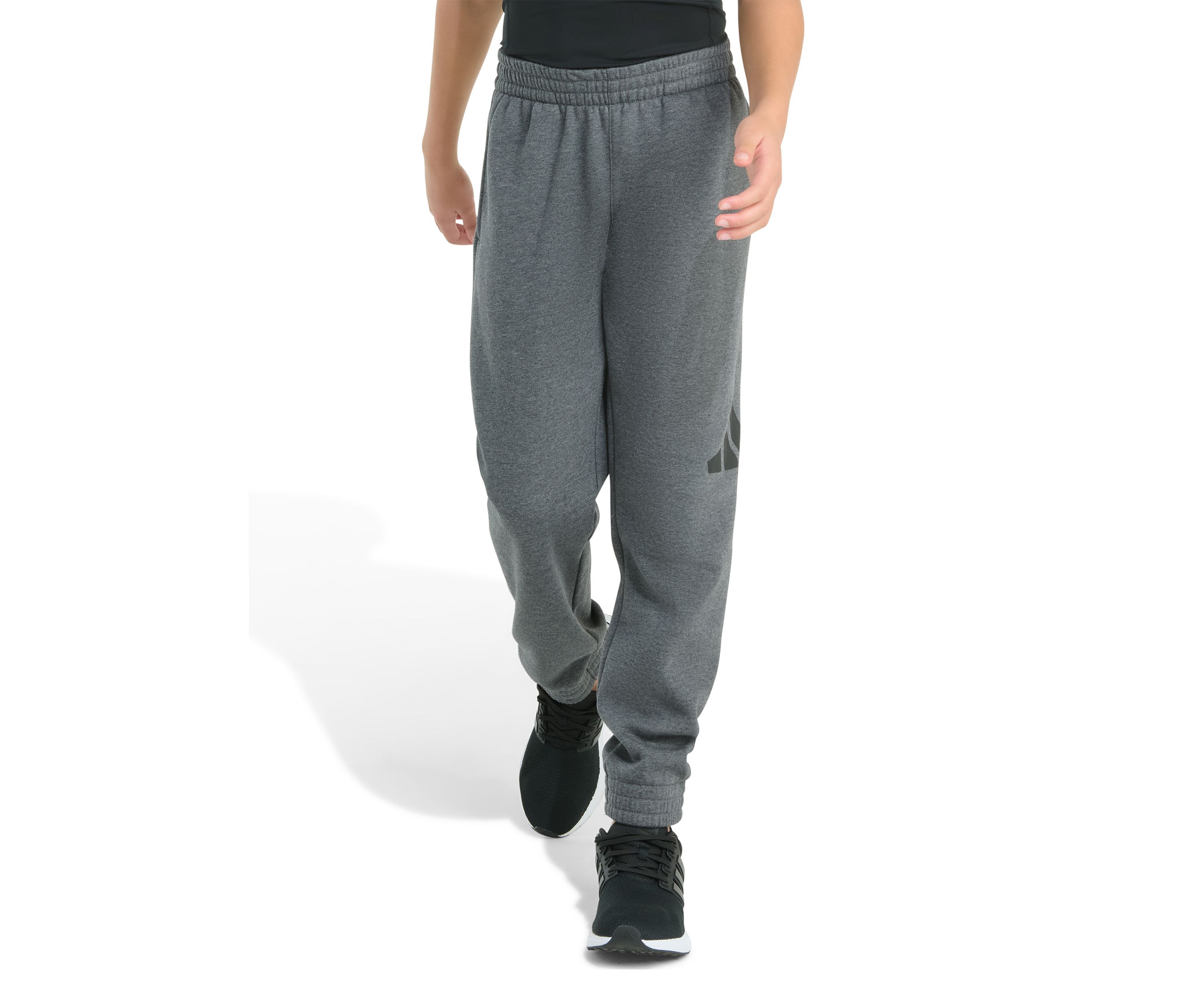 Boys 8-20 Elastic Waistband Essential Big Logo Fleece Heather Jogger Pants (Extended Size)
